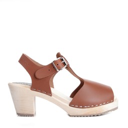 Widewood Träsandaletter Cognac