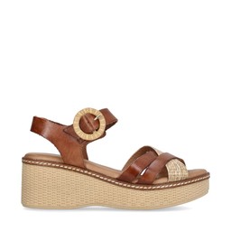 Flora Sandaletter Kil Cognac