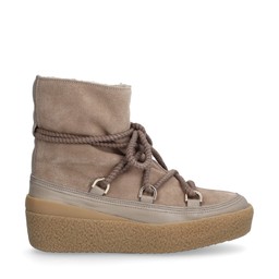 Ceder Boots Snörning Taupe