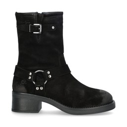Cecilia Bikerboots Mocka Svart