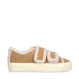 Shearling Sneakers Beige