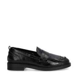 Aicha Loafers Fransar Lack Svart