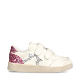 Frisky glitter Sneakers Vit/Fuchsia