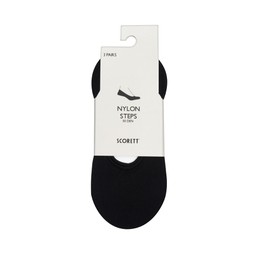 Step Socks Nylon 50 Den 3-p Svart