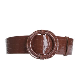 Wooler Midjebälte Croco Cognac