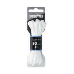 Skoband Oval Nylon Vit