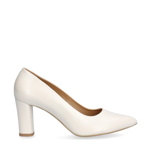 Navile Pumps Ivory (½stl) Vit