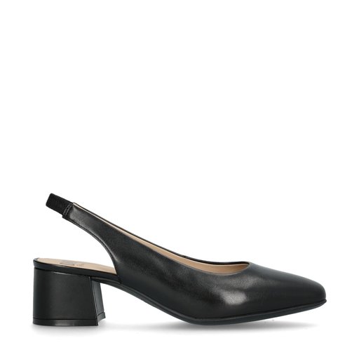Nepeta Pumps Slingback Vid Svart