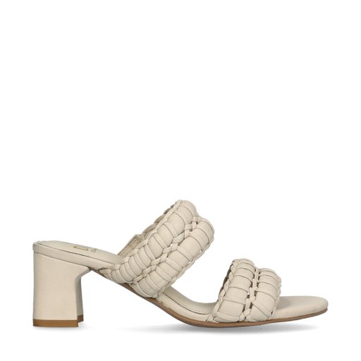Ginger Sandaletter Flätad Offvit
