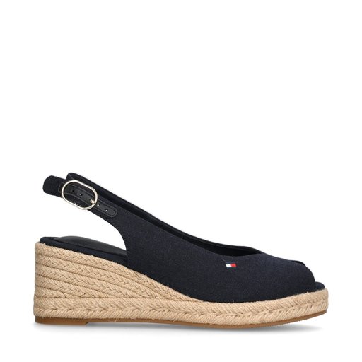 Mid Wedge Slingbacks Blå