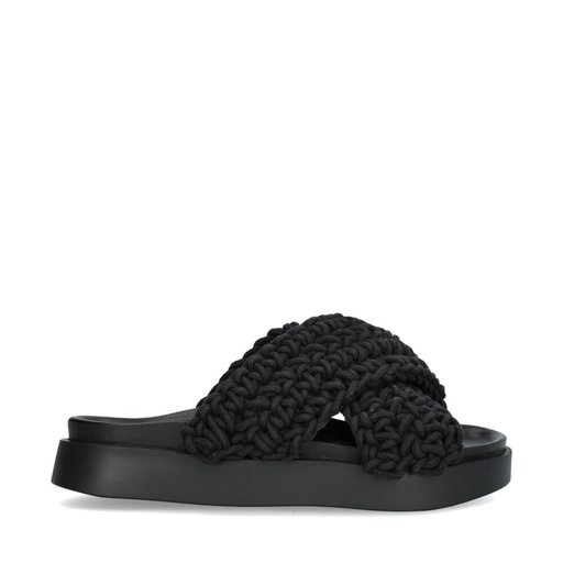 Woven Sandaler Svart