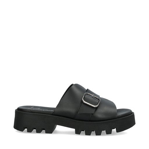 Juna Slip-in Sandaler Svart