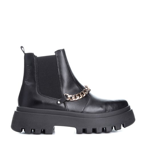 Brave Boots Chelsea Kedja Svart