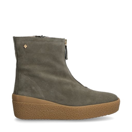 Ceder Boots Zip Grön