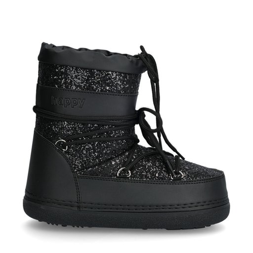 Content Boots Glitter Svart