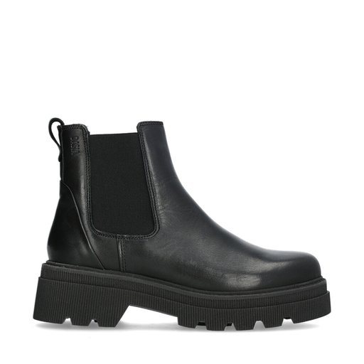 Almond Chelseaboots Varm Svart