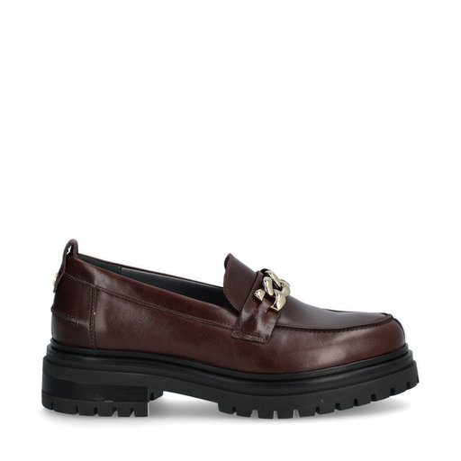 Ferentino Loafers Kedja Brun