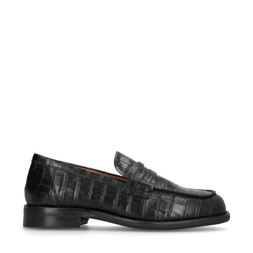 Linn Loafers Crocko Svart