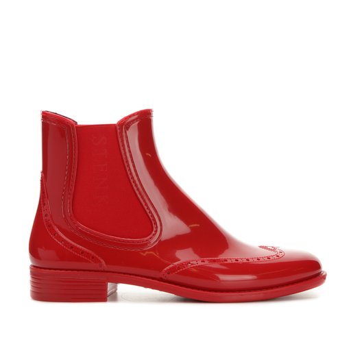 Ängaviken Regnboots Brogue Röd