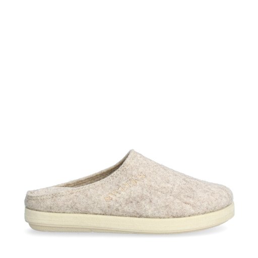 Meja Tofflor Filt Ljusbeige