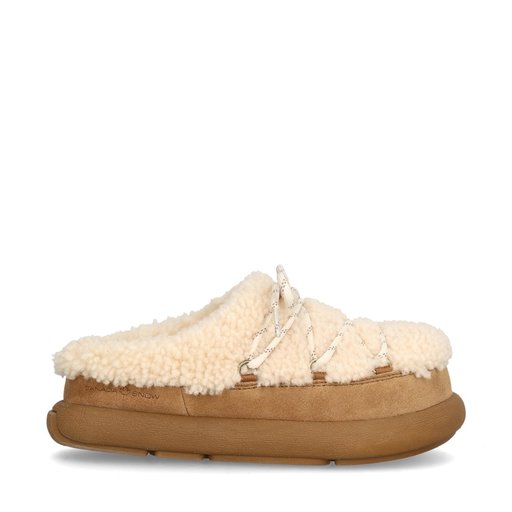 Monte Lace Slipper Natur Beige