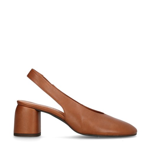 Craven Slingback Pumps Cognac