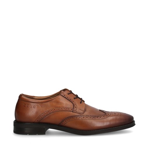 Eros dressade lågskor Cognac
