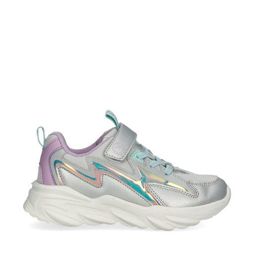 Curious Sneakers Kids Silver