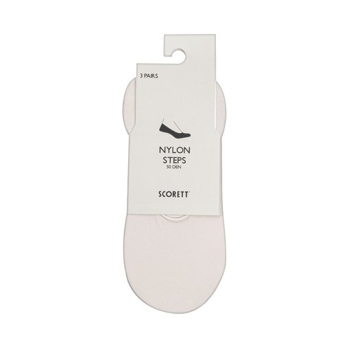 Step Socks Nylon 50 Den 3-p Nude