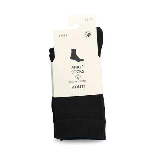 Ankel Sockor 3-p Svart