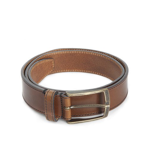 Cintura Skärp Läder Antik Cognac