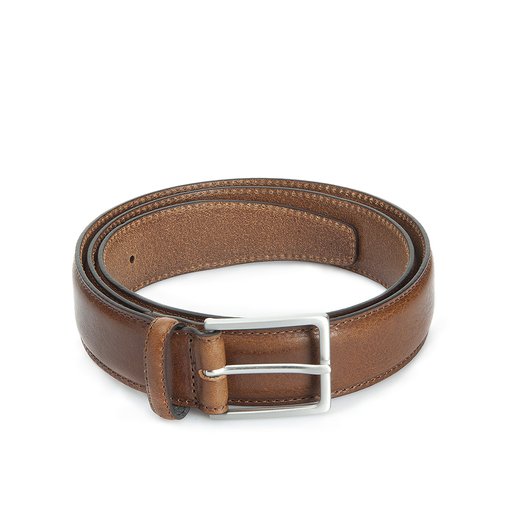 Cintura Skärp Silverspänne Brun