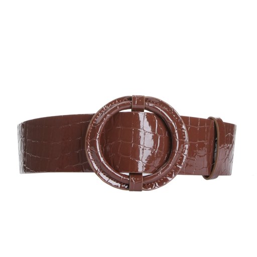Wooler Midjebälte Croco Cognac