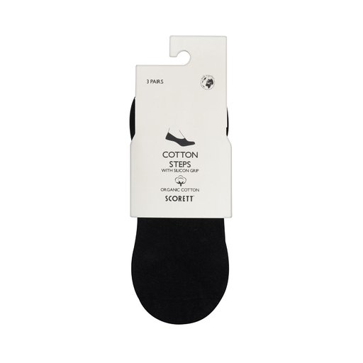 Step Socks 3-pack Unisex Svart