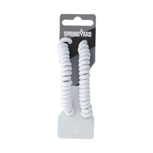 Skoband Curly Elastiska Vit