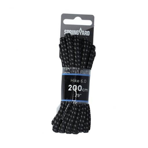Skoband Hike Runda 200 cm Svart