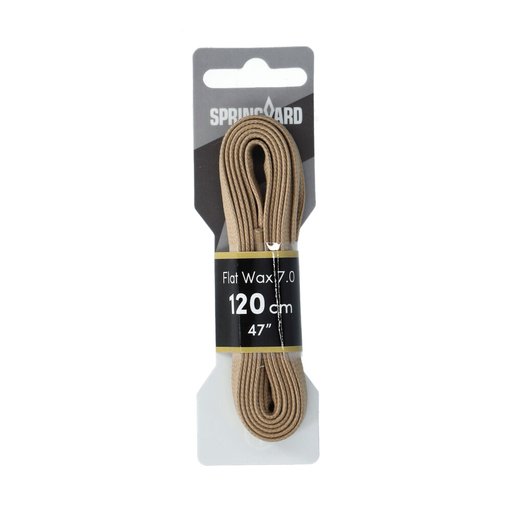 Skoband Platt Vaxad Bomull Sand