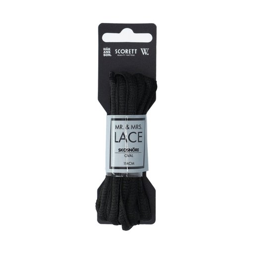 Skoband Oval Nylon Svart