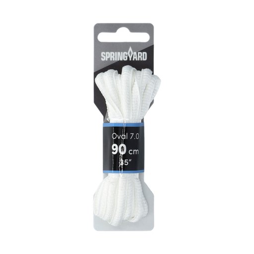 Skoband Oval Nylon Vit