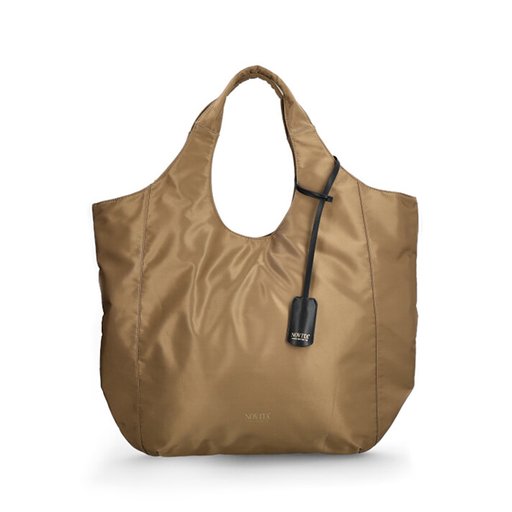 Tote Bag Nylon Mörkbeige