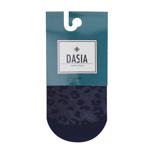 Dasia Leopard Socka Marinblå