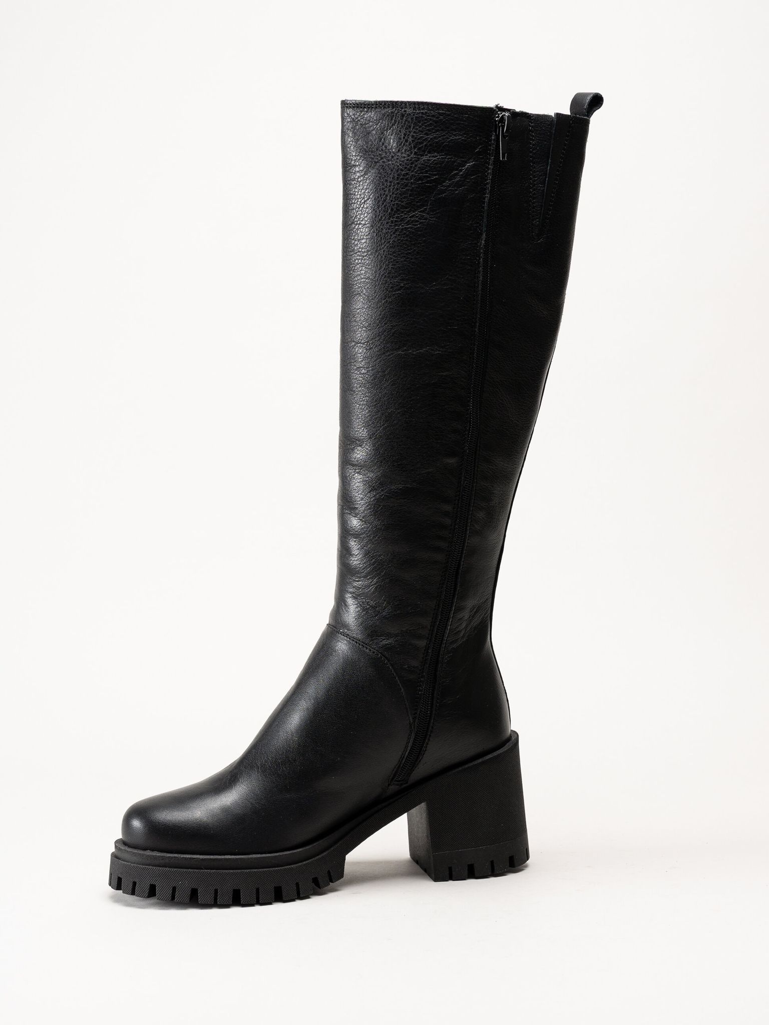 Ten Points - Ylva - Svarta fodrade stövlar i skinn