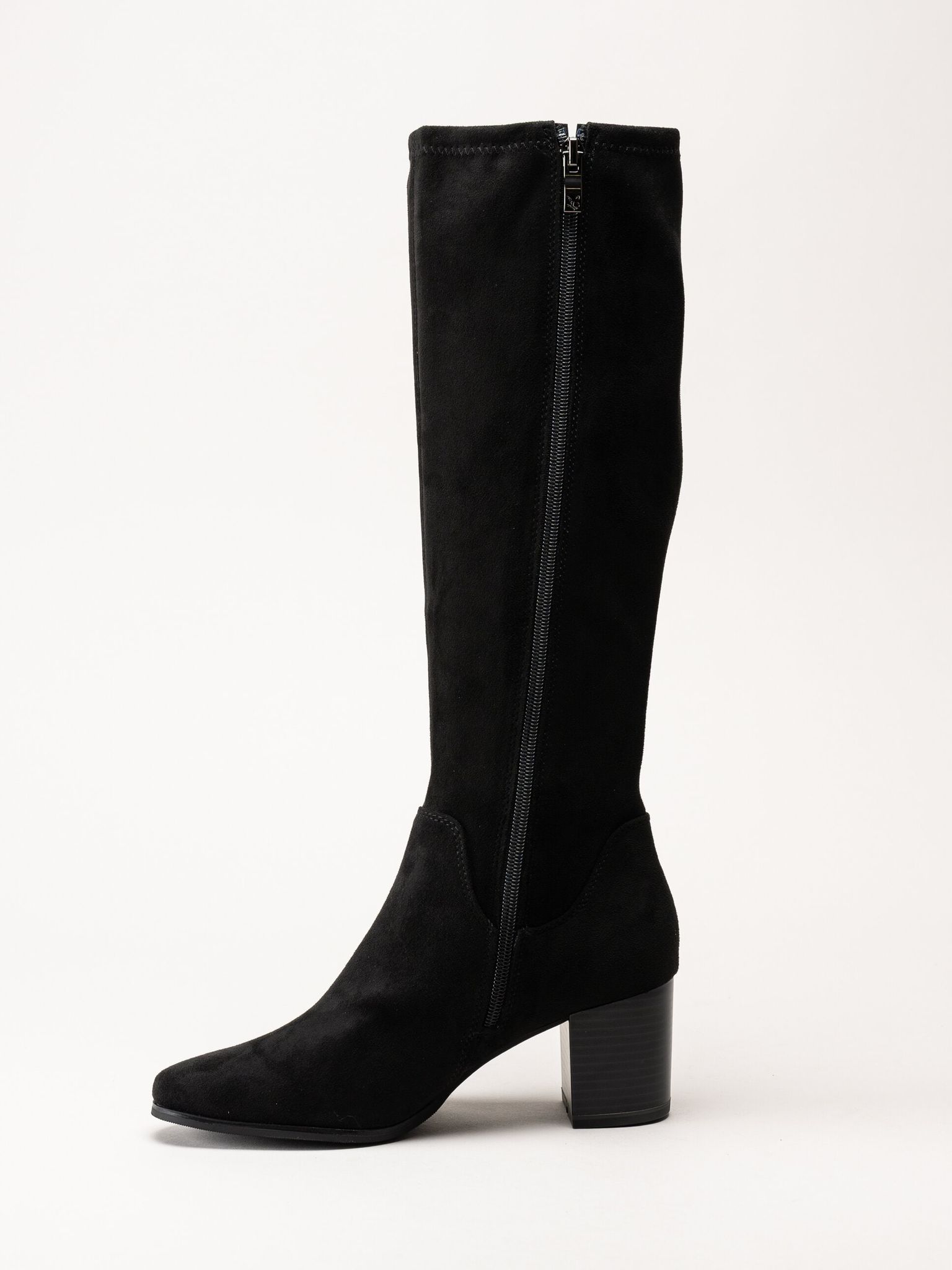 Caprice - Svarta stövlar med klack