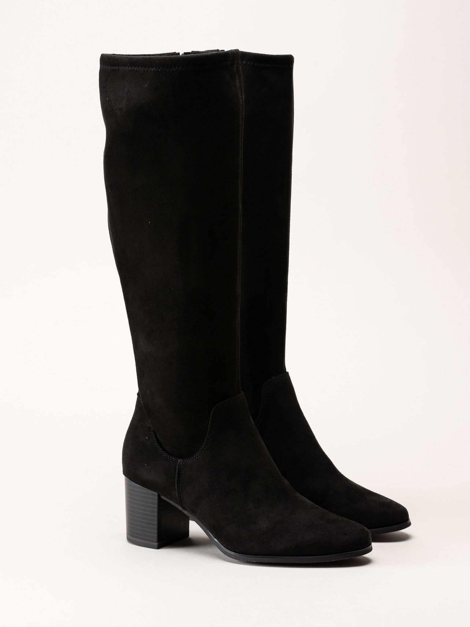 Caprice - Svarta stövlar med klack
