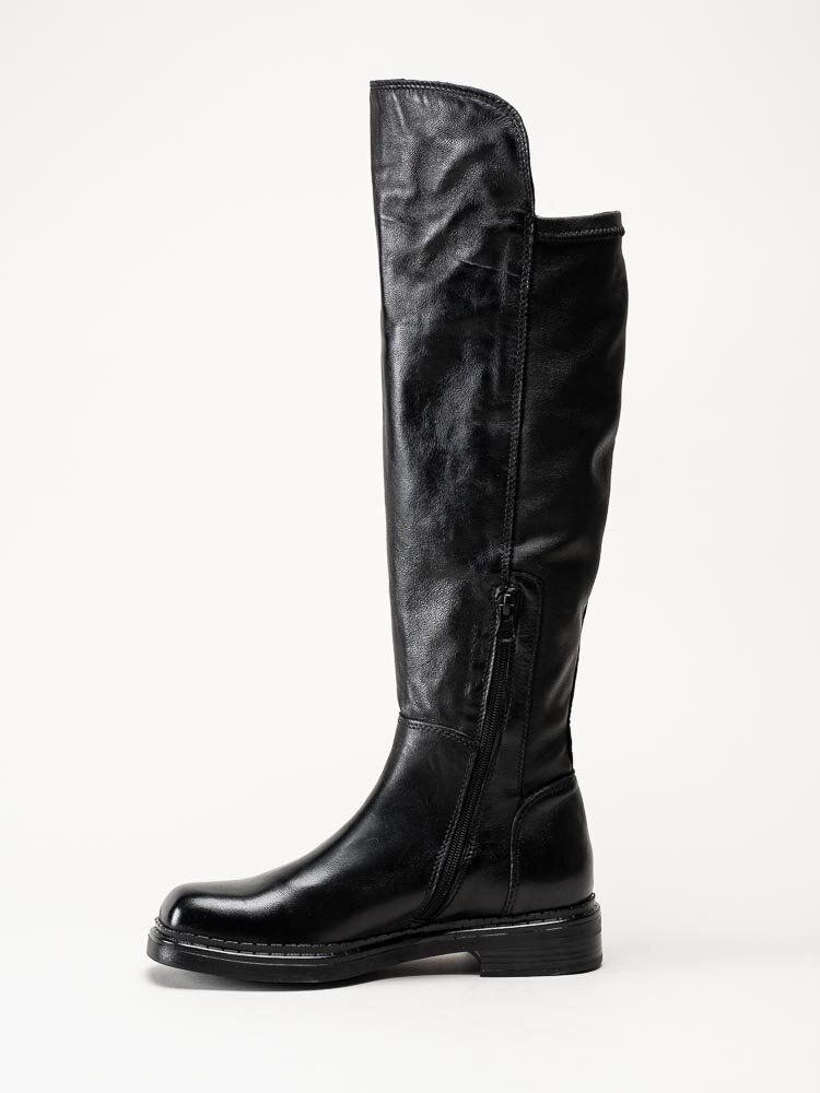 Mjus - Dekster - Svarta höga stövlar i skinn