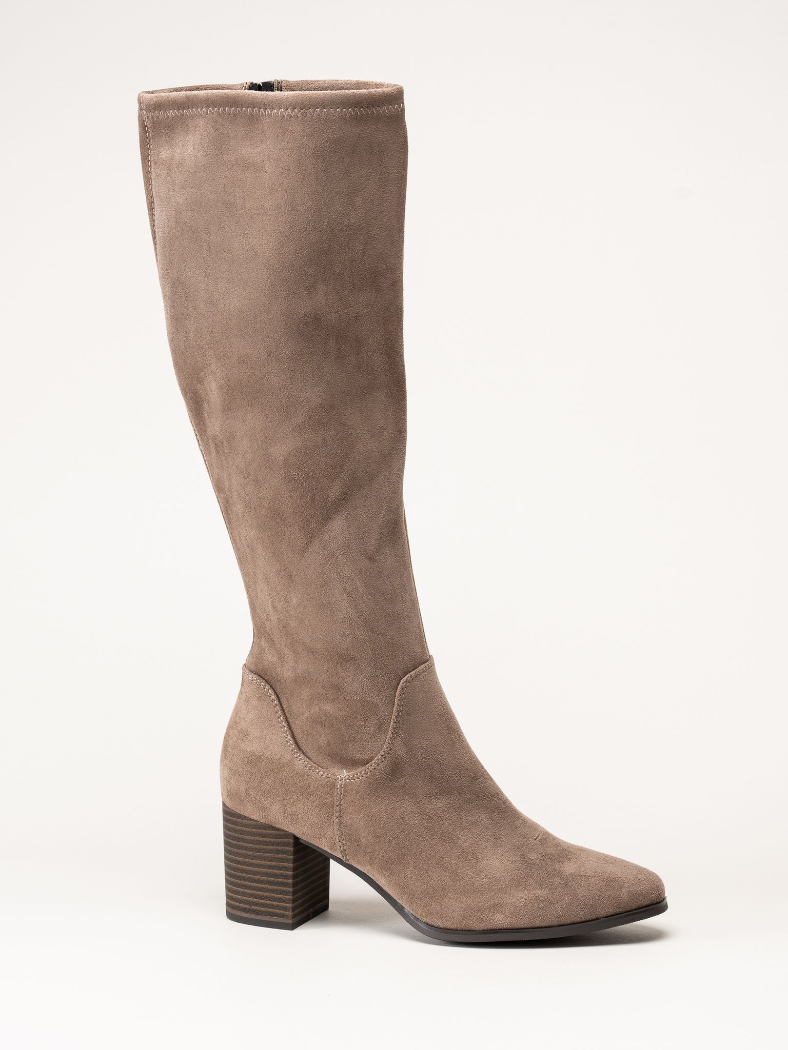 Caprice - Beige stövlar med klack