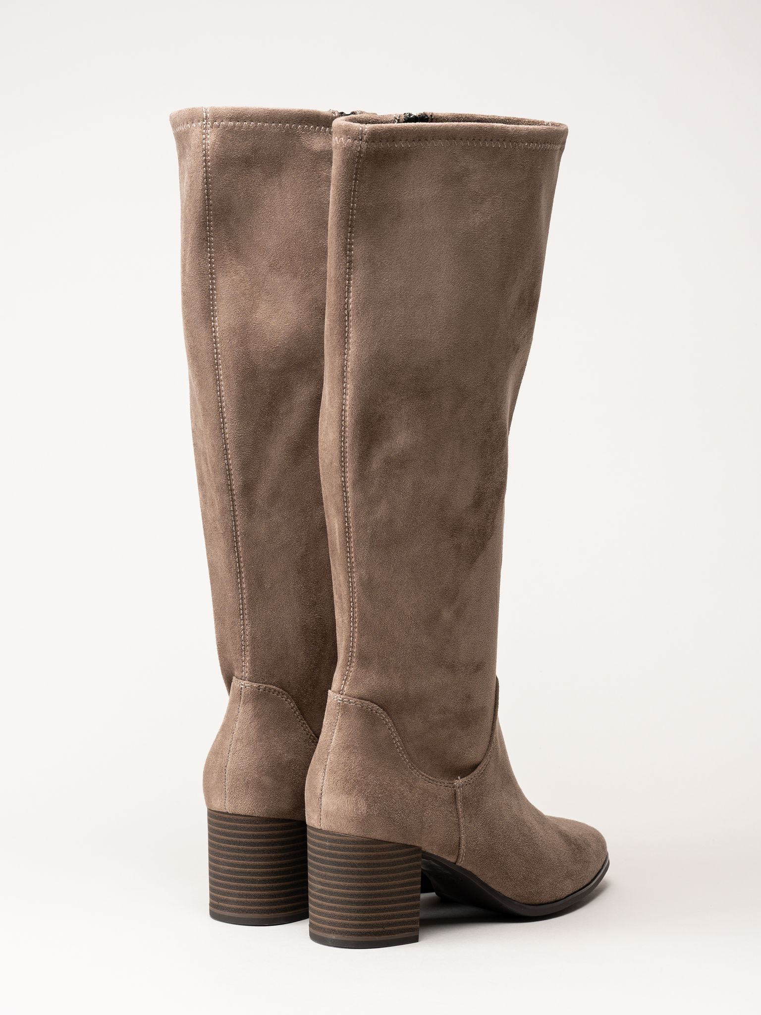 Caprice - Beige stövlar med klack