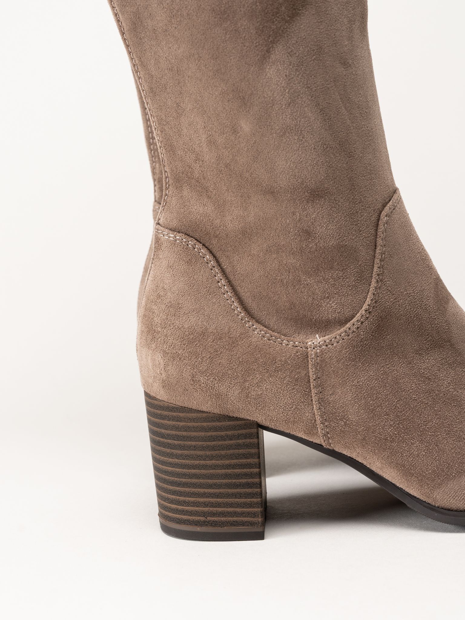 Caprice - Beige stövlar med klack