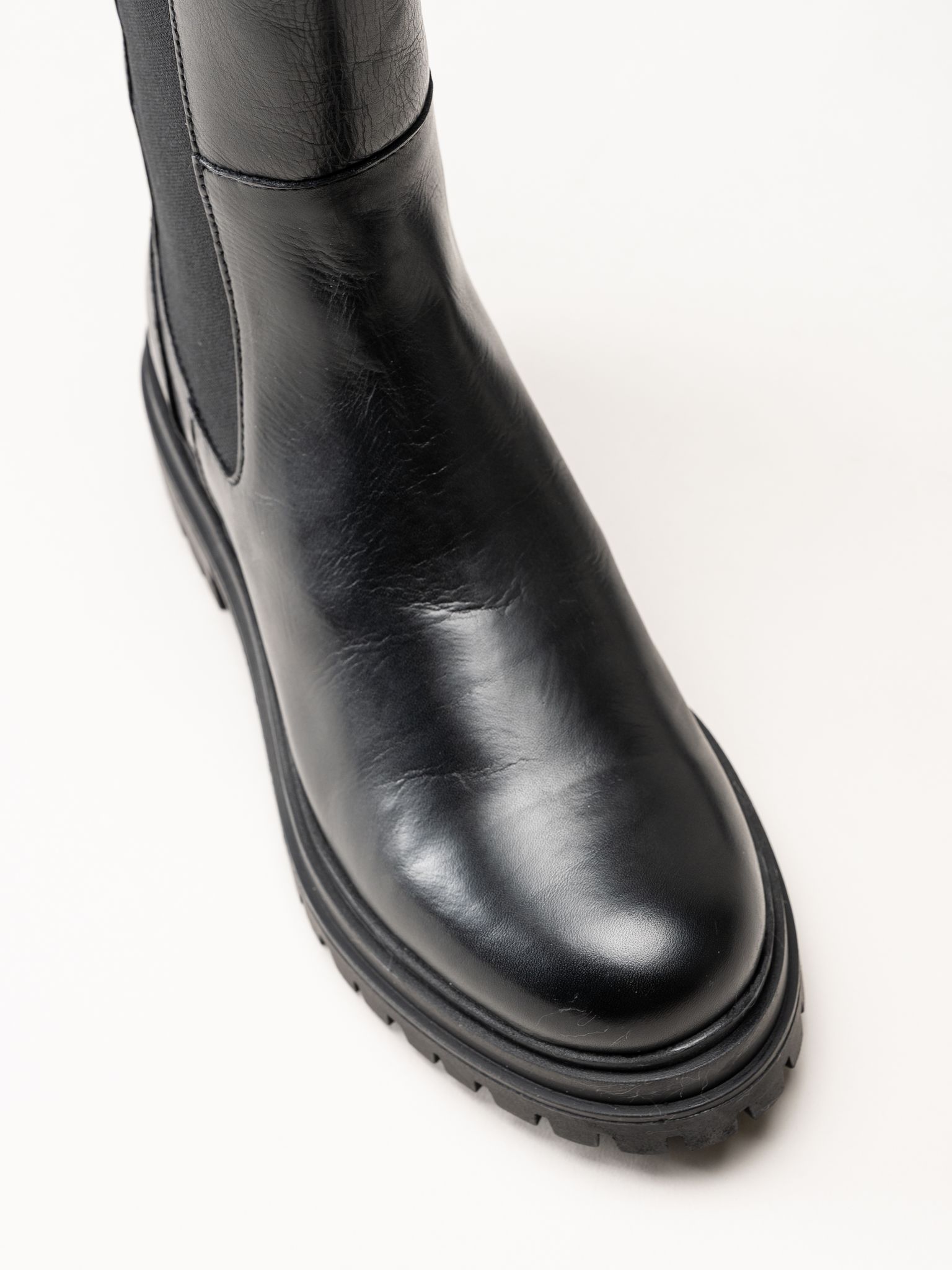 Rosa Negra - Svarta fodrade resårboots