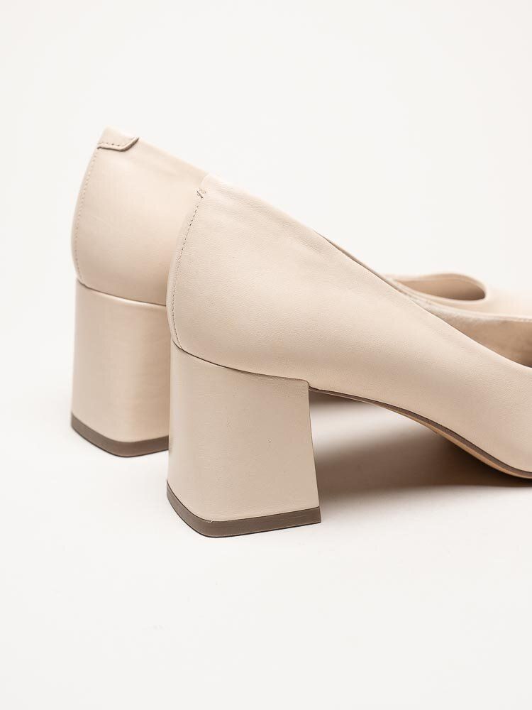 Tamaris - Beige pumps i skinn